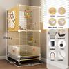 Gaiola Grande para Pássaros Papagaios com Design Anti-Espalhamento para Calopsitas e Periquitos, Aviário de Luxo para Periquitos Casa de Voo Premium para Animais de Estimação