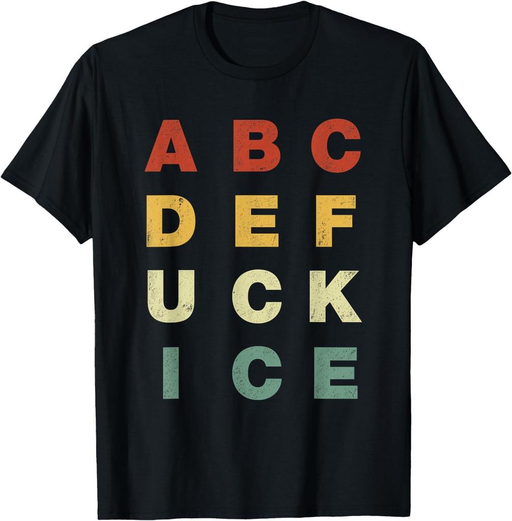 ABCDEFUCK ICE Support Immigrants Funny Men Women T-Shirt