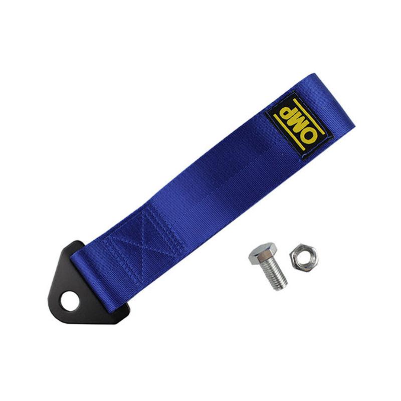 Universal 28cm High-Strength Nylon Tow Strap Car Racing Tow Ropes Auto Trailer Ropes Bumper Trailer Max 2T Towing Strap With Nut