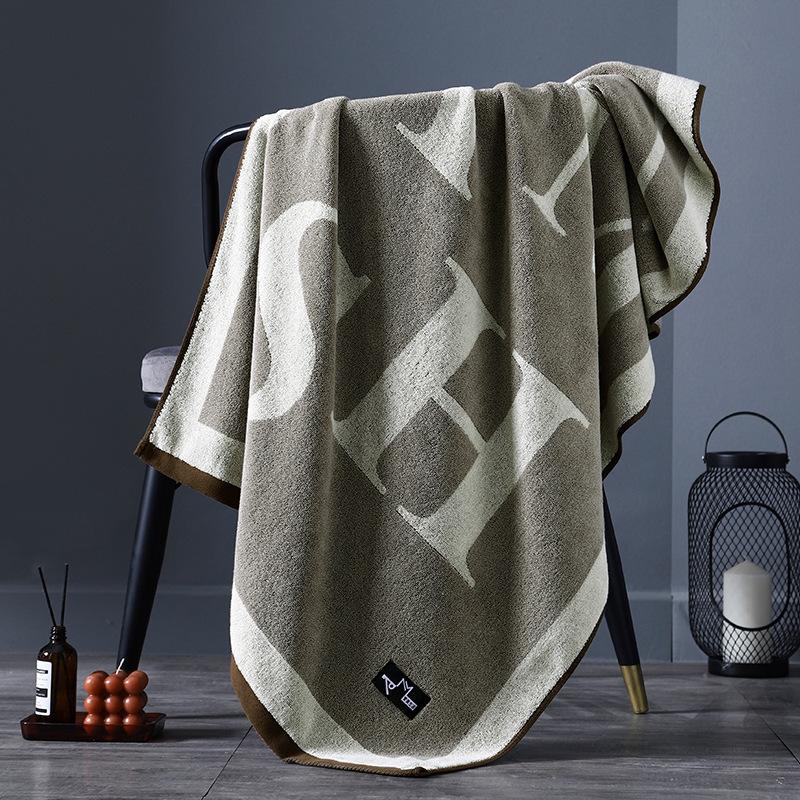 

1 шт. Полотенце из хлопка. Новое жаккардовое хлопковое полотенце для лица. Бытовое утолщенное впитывающее воду быстросохнущее банное полотенце. Банное полотенце. Полотенца многоцелевого назначения. 35*75cm