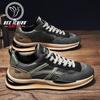 Spring New Leather Shoes Retro Leather Casual Dad Sports Men's Shoes
