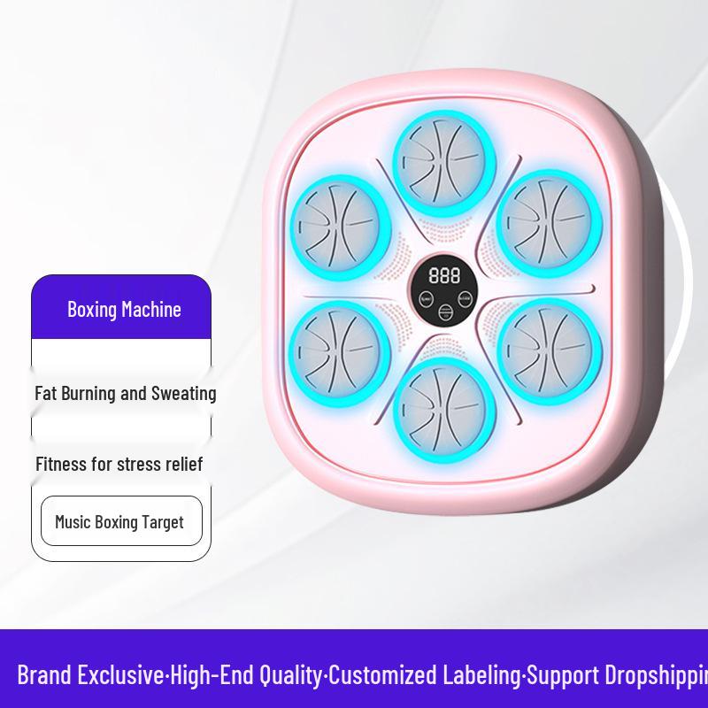 Smart Music Boxing Wall Target: Electronic Punch Bag for Home Training (Adults & Kids)