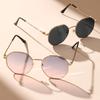 Metal Geometric Women Fashion Glasses For Tropical Beach Vacay Shopping Outdoor Casual Activities Street Snap Accessories
