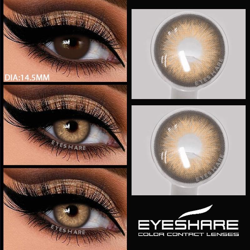 1 Pair Colored Pupils for Gray Color Eyes Green Color Contact Lenses Cosmetics Natural Blue Lenses for Makeup Yearly