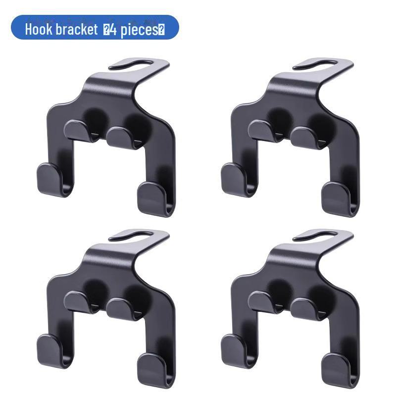 

Многофункциональный крючок на спинку сиденья автомобиля и держатель для телефона 4 Pack чёрный