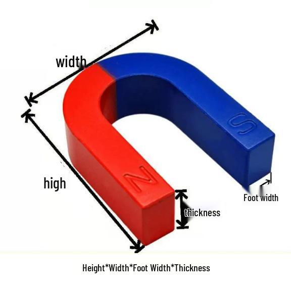Magnes do nauki w kształcie kopyta do eksperymentów naukowych (Biegun Północny/Południowy)