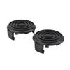 Brand New Outdoor Road Spool Cap Line Spools Cover 2 Pcs ABS Prt550a1 91105342 Accessories Black For Florabest