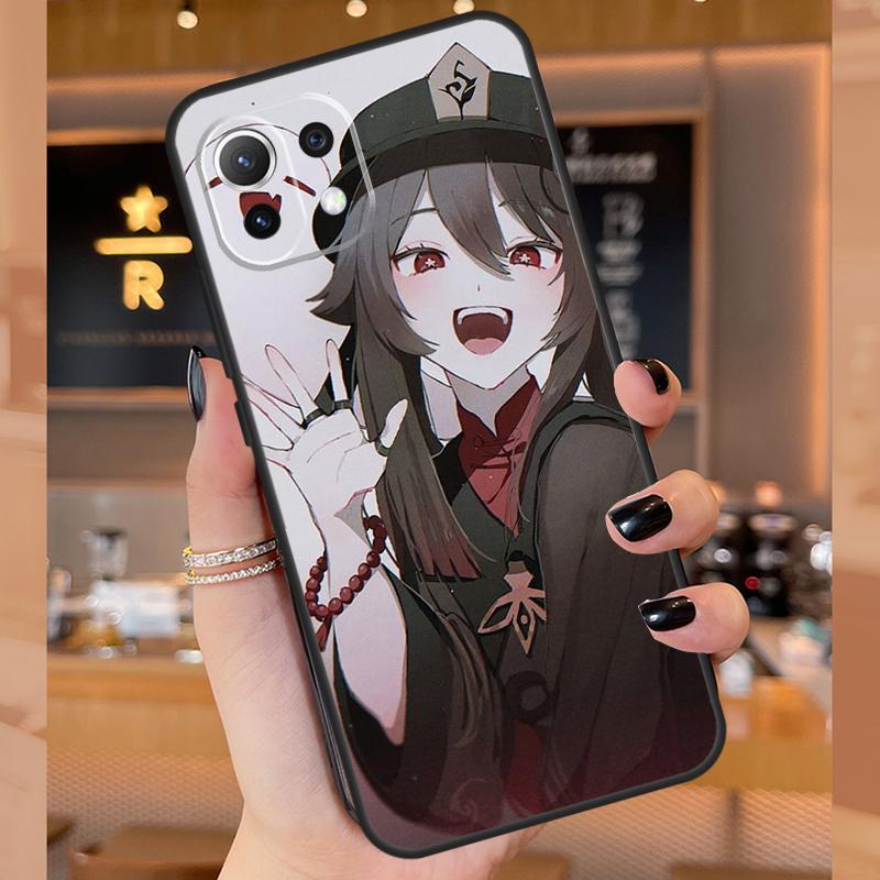 Hu Tao Genshin Impact Case For Xiaomi 15 Ultra 14 13T 14T 15T Pro 17 Pro Max POCO F8 F7 F5 F6 X3 X5 X6 X7 Pro Cover