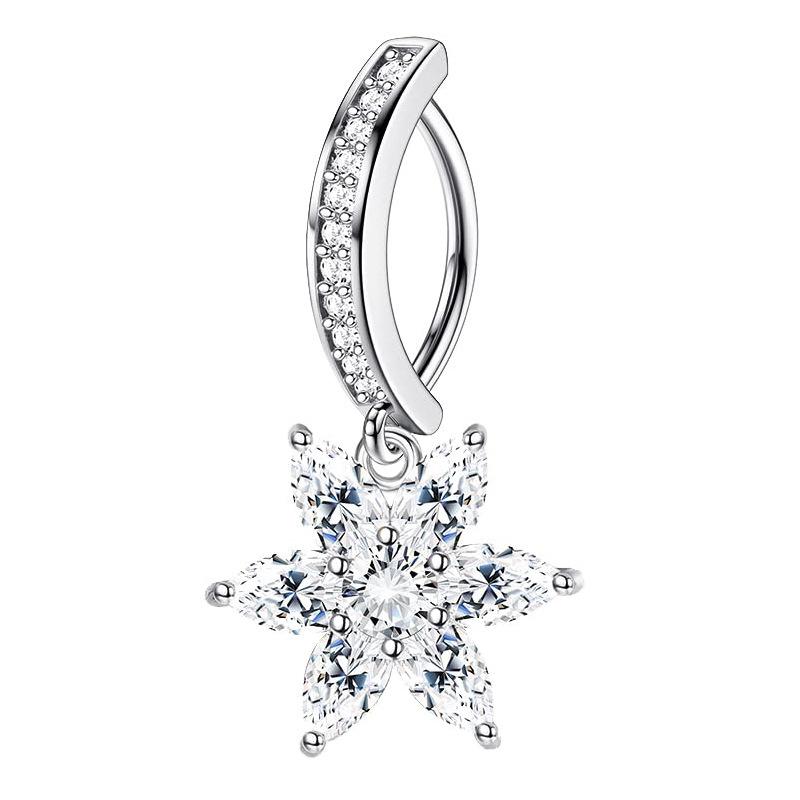 Fashion Exquisite Butterfly Belly Button Sexy Body Piercing Jewelry For Women Zircon Navel Barbell Fashion Belly Rings Gifts