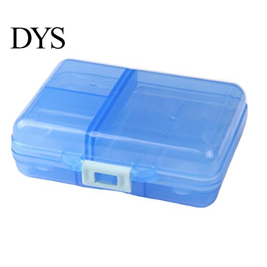 Pill Box Reusable Anti-crack Separated Moisture-proof Classified Store Pills Transparent Double-layer with Lid Medicine for Travel