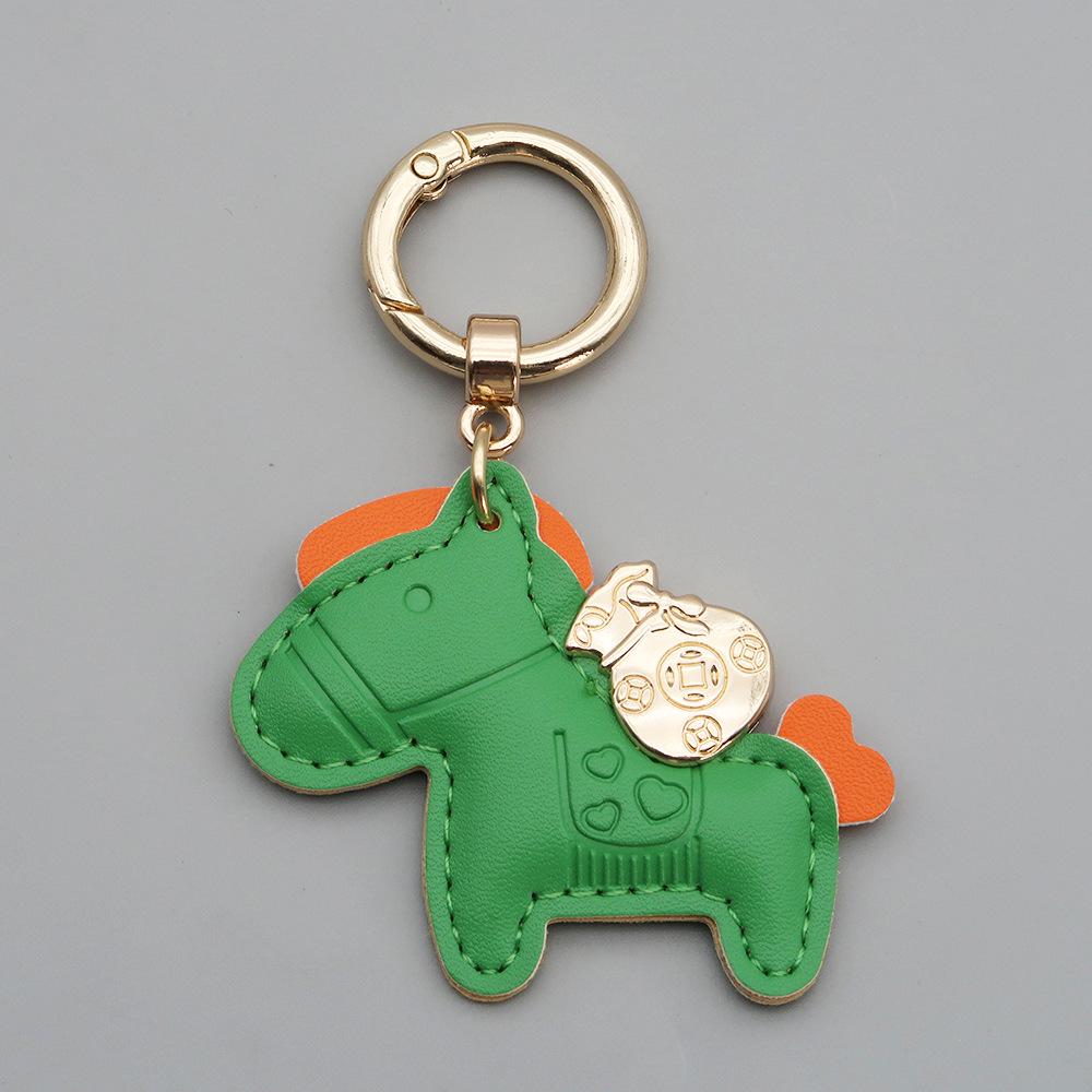 Instant Money Cartoon Pony Pendant Keychain for Couples