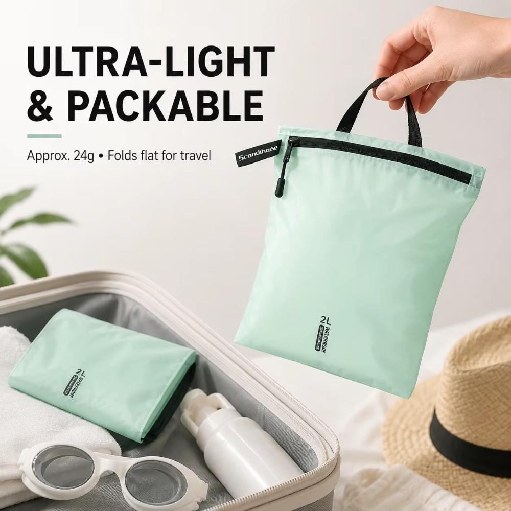Lightweight Wet Dry Bag Nylon Waterproof Storage Pouch Durable Travel Organizer Bag For Gym