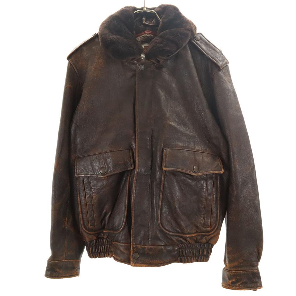 

HARLEY DAVIDSON 90s Old leather jacket 40 Brown G-1 type with liner Men s Used