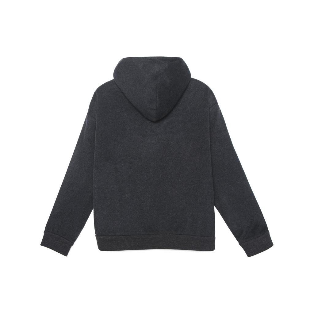 Emporio Armani Logo Embroidered Hooded Long Sleeve Sweatshirt Men Sweatshirt Dark-Gray 6H1M81-1NXQZ-0664