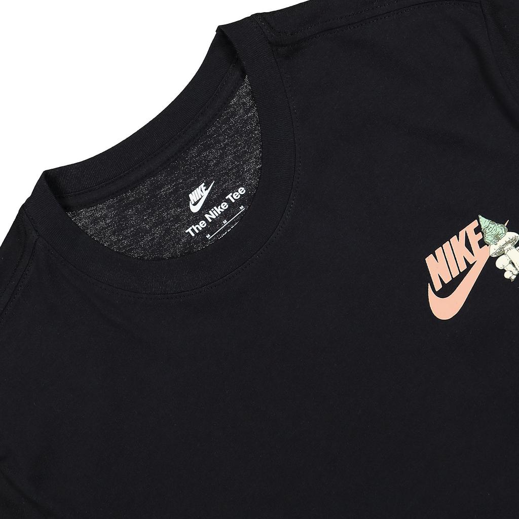 Nike Round Neck Short Sleeve Logo Print T-Shirt Men T-Shirts Black DX1067-010