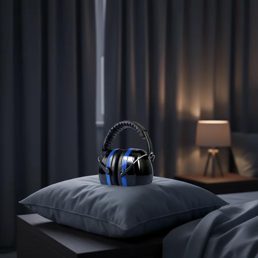 Customized OMfoX Full Over-ear Protective Headphone Adjustable Headband Soft Ear Pad Noise Reduction ENC IPX-1 Waterproof