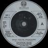 7inch Record STATUS QUO  What Youre Proposing QUO3 Vertigo 1980 UK Rock Used