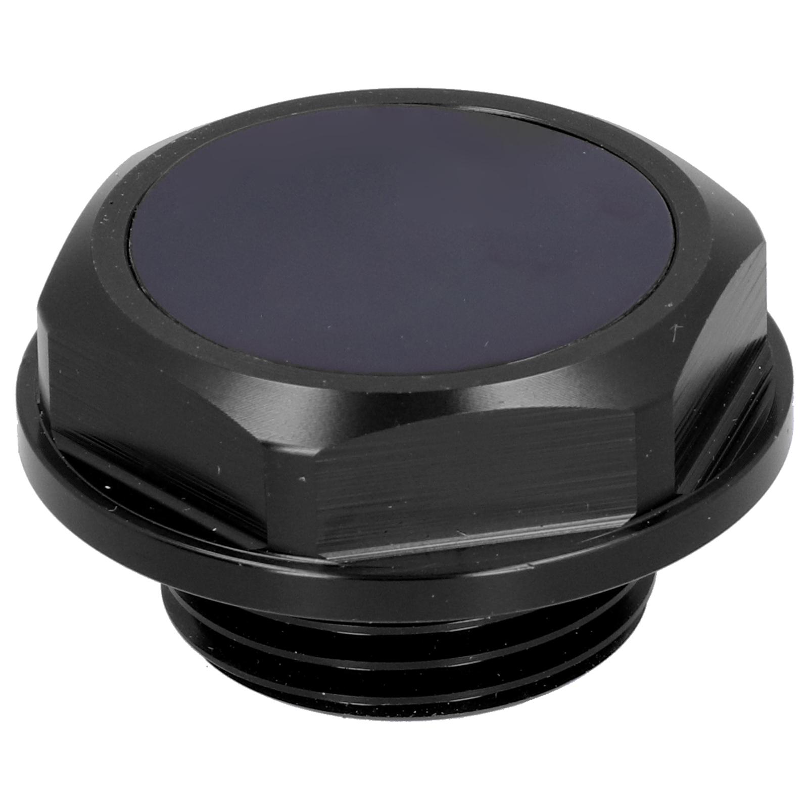 Engine Oil Cap Aluminum Alloy Anodized Oil Filler Cover Replacement Auto Car Accessory Black