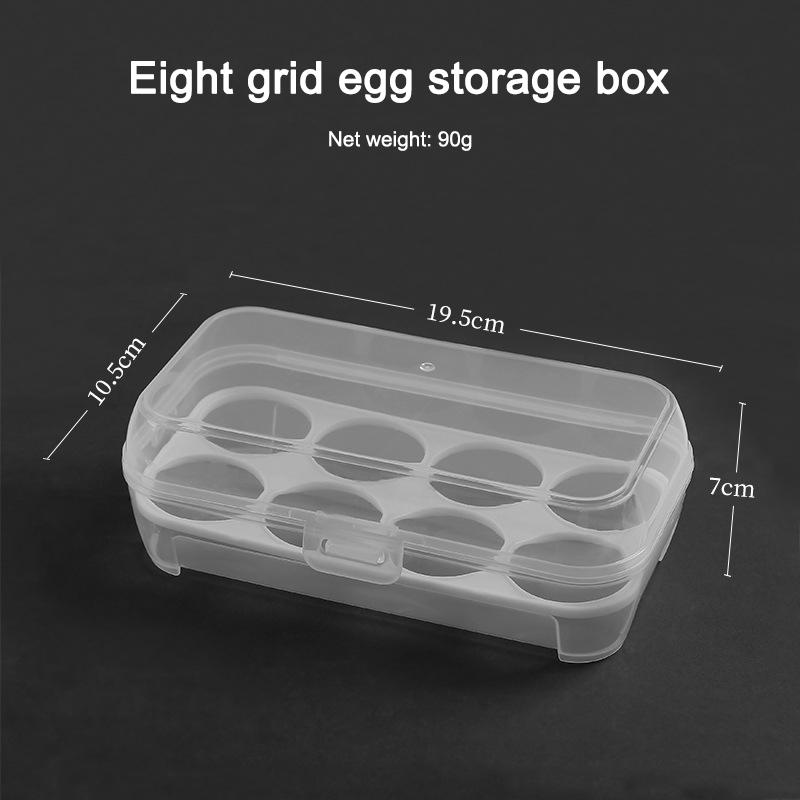 Ящик для яиц 3/4/8 сеток, держатель для яиц, контейнер для кемпинга, пикника, ящик для яиц, чехол для защиты от падения, ящики для хранения яиц, кухонный органайзер