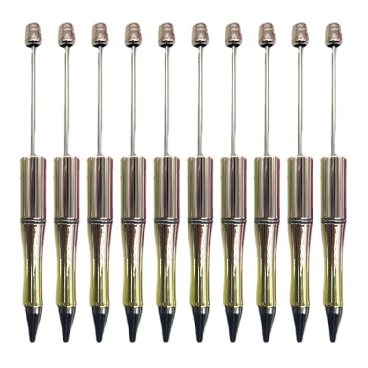 10Pcs Beadable Pen Plastic Bead Pen Ballpoint Pen Cute Pen Boy Girls Pen Gift