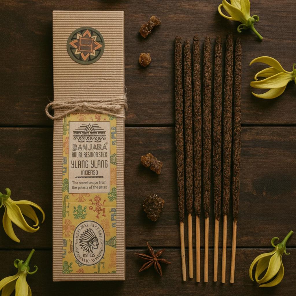 Ylang Ylang Resin Incense Sticks Hand-Rolled