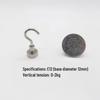 Punch-Free Neodymium Magnetic Hook for Walls & Doors