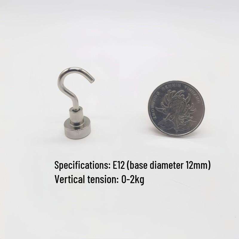 Punch-Free Neodymium Magnetic Hook for Walls & Doors