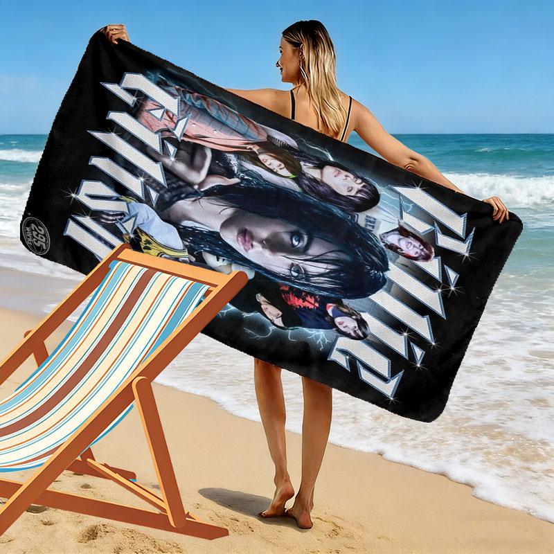 BE Beach Towel, Large Soft Quick Dry Towel for Beach Camping Swimming