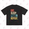 Eat Sleep Padel Repeat Paddle Tennis Racket Sport Short Sleeve Tee 100% Cotton T-Shirt