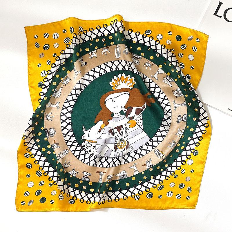 53 * 53cm Mulberry Silk Small Square Scarf Multifunctional Professional Fashion Decoration Silk Scarf For Spring And Autumn Warmth Shawl