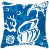 Blue Ocean Pattern Throw Pillow Cover With Short Plush Print Living Room Sofa Decoration Cushion Cover Pillow Covers Decorative
