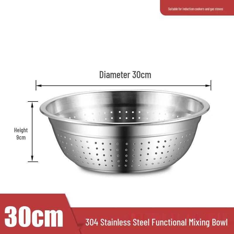304 Stainless Steel Colander and Drainer Basin Set