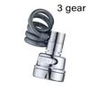 Upgraded 3 Modes Kitchen Faucet Extender with Stretchable Hose Bathroom Sink Sprayer 360 Degree Rotation Tap Filter Extender