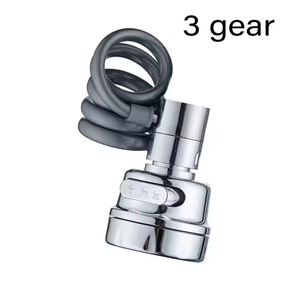 Upgraded 3 Modes Kitchen Faucet Extender with Stretchable Hose Bathroom Sink Sprayer 360 Degree Rotation Tap Filter Extender