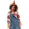 Unisex Scarecrow Bracelets Costume Set, with Headband Pointed Hat And Straw Decorated Bracelets, Halloween Cosplay for Farm Party Accessories Pastoral