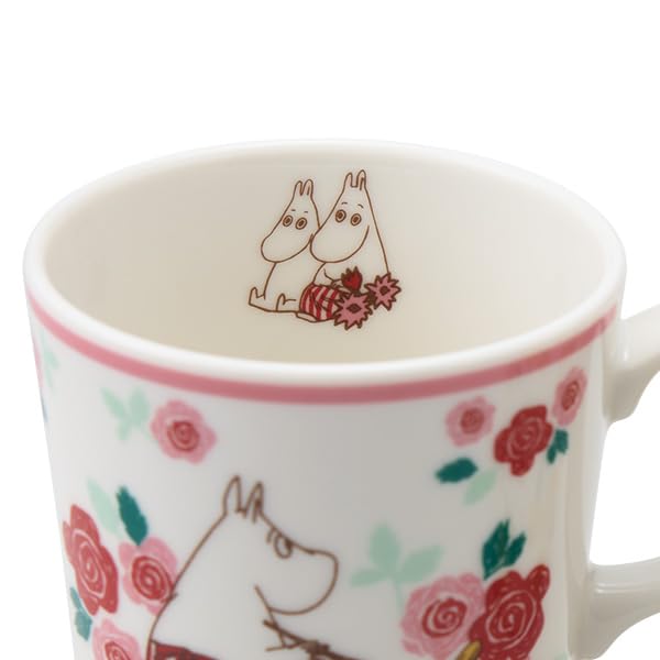 YAMAKA MOOMIN Mug MM7801-11 300ml Moominmama Floral Print Pink
