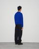 WORTHWHILE MOVEMENT Reverse Sweat Crewneck Sweater (Cobalt Blue)