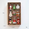 6/9PCS Colorful Christmas Tree Decoration Glass Plastic Christmas Pendant  New Year Party