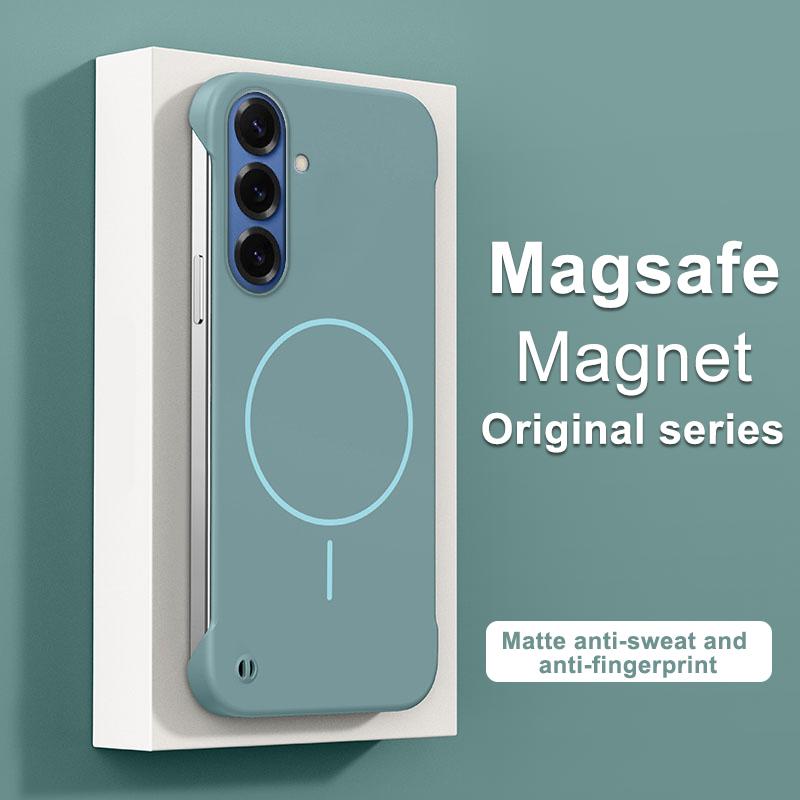 

Frameless Magnetic Case For Samsung Galaxy S26 S25 Edge S24 S23 S22 S10 Plus Note 20 Ultra S20 FE For Magsafe Hard PC Back Cover Galaxy S22 5G