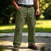 Men's Cargo Sweatpants with Elastic Waistband and Drawstring Straight Leg Joggers for Casual Everyday Wear