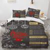 Merry Christmas Printed Duvet Cover Set For Kids Teen Christmas Gift Party Polyester Bedding Set With Pillowcase King Queen Size