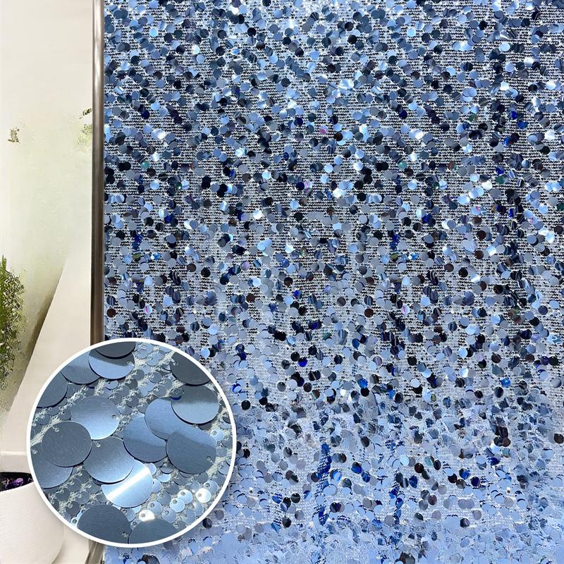 5+18mm Sequin Mesh Lace Fabric for Sewing High Quality Wedding Party Dress Clothing Patchwork DIY Apparel Sewing Supplies