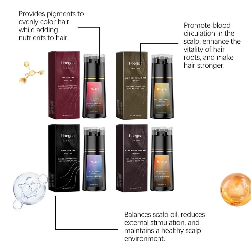 HOEGOA Trendy Bright Color Moisturizing Shampoo