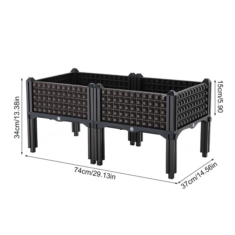 

Приподнятый ящик для рассады Прямоугольный цветочный горшок Приподнятая грядка Садовые горшки и кашпо Овощи Цветы Растения растут на высоте