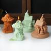 Flexible Silicone Mold Nordic House Shaped Candle Molds Scented Aromatherapy Making Mould Handmade Ornament Mould
