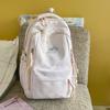 Schoolbag Cute Korean Version Niche Ins Backpack College Wind Cartoon Junior High School Student Student Large Capacity Schoolbag Backpack
