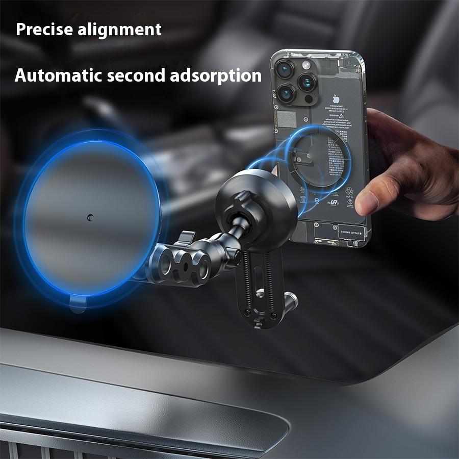 X037 Short Type Car Phone Holder Suction Cup Base Long Arm Cellphone Bracket