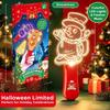 Halloween Lamp LED Glow Sticks with Sound Santa Claus Mini Handheld Night Lights  Christmas Party