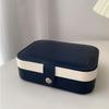 Portable Jewelry Box Jewelry Organizer Display Travel Jewelry Case Boxes Button Leather Storage Zipper Jewelers Joyero