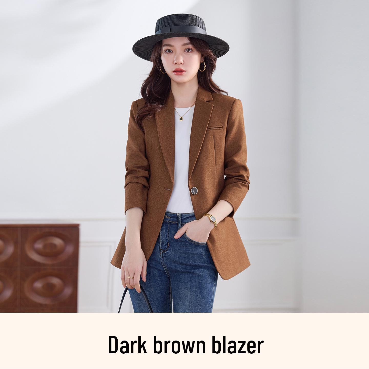 Женский хаки-блейзер, маленький размер, новинка весна/осень 2026, высококачественный модный костюм L